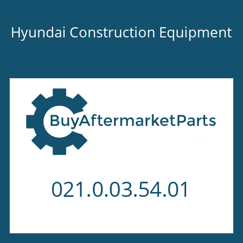 021.0.03.54.01 Hyundai Construction Equipment BEARING-SLIDING