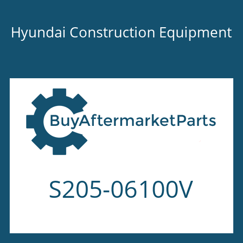 S205-06100V Hyundai Construction Equipment NUT-HEX