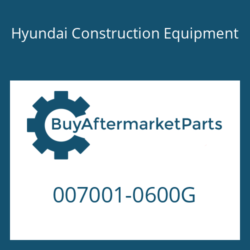 007001-0600G Hyundai Construction Equipment O-Ring