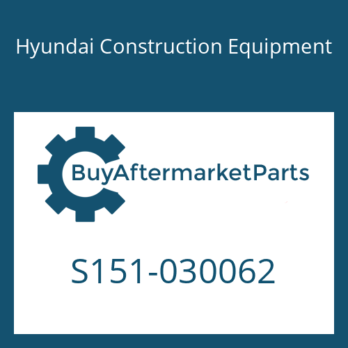 S151-030062 Hyundai Construction Equipment BOLT-TAP