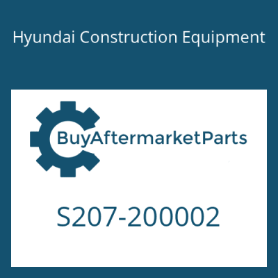 S207-200002 Hyundai Construction Equipment NUT-HEX