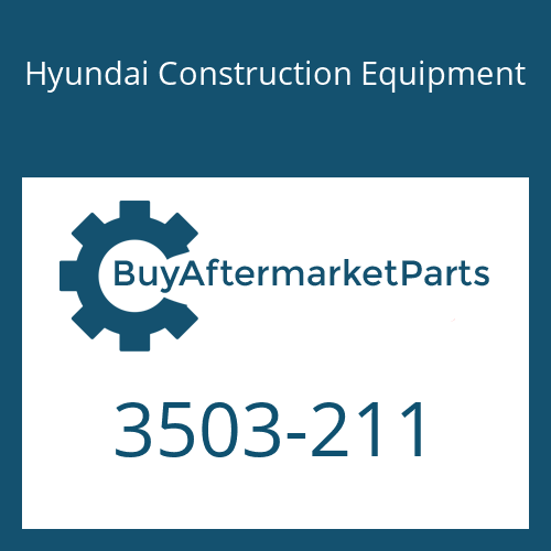 3503-211 Hyundai Construction Equipment Cover