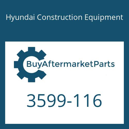 3599-116 Hyundai Construction Equipment Stopper