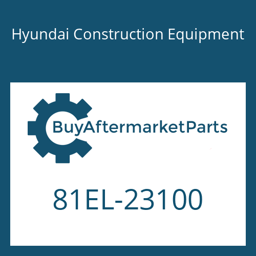 81EL-23100 Hyundai Construction Equipment COVER