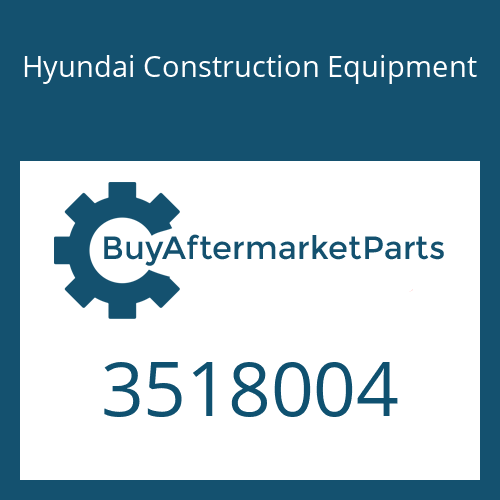 3518004 Hyundai Construction Equipment Washer-Lock