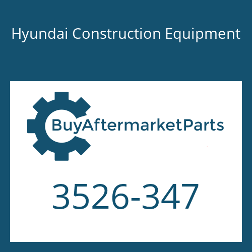 3526-347 Hyundai Construction Equipment Cap