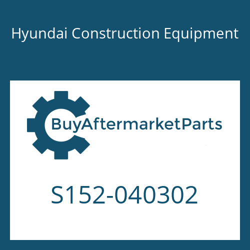S152-040302 Hyundai Construction Equipment BOLT-TAP