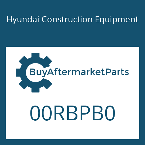 00RBPB0 Hyundai Construction Equipment O-Ring