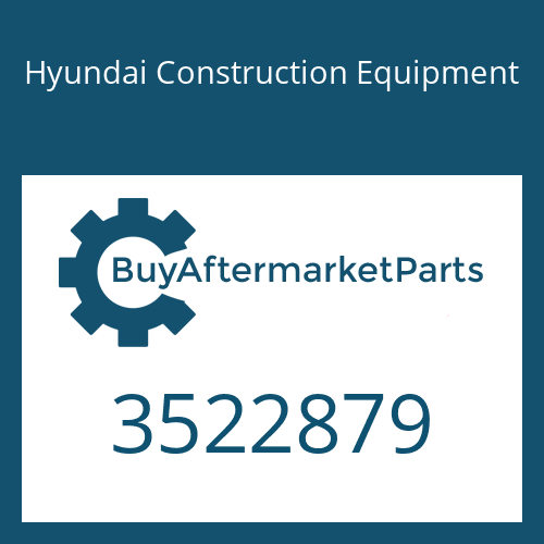 3522879 Hyundai Construction Equipment Shaft & Wheel