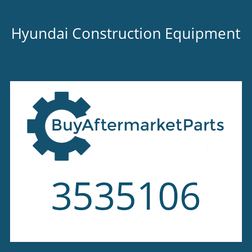 3535106 Hyundai Construction Equipment Actuator