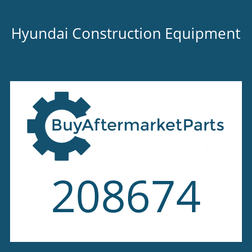 208674 Hyundai Construction Equipment Screw 3