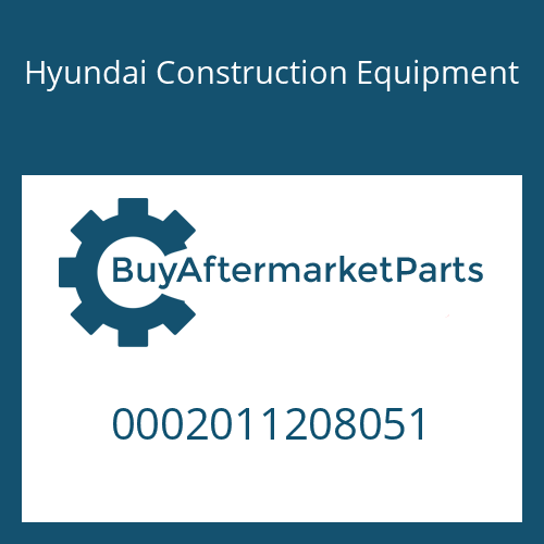 0002011208051 Hyundai Construction Equipment BOLT-SOCKET