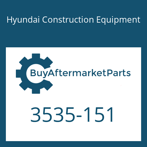 3535-151 Hyundai Construction Equipment Cover Assy