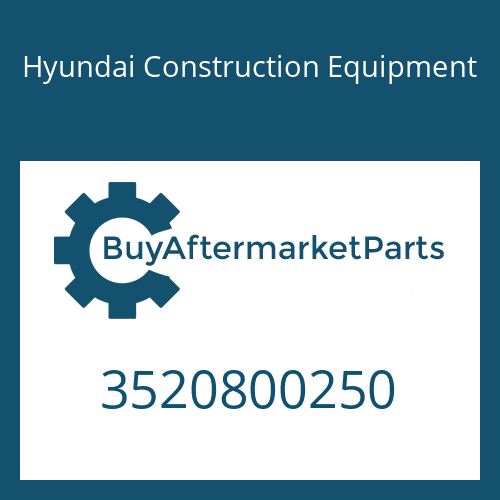 3520800250 Hyundai Construction Equipment Carrier No.3