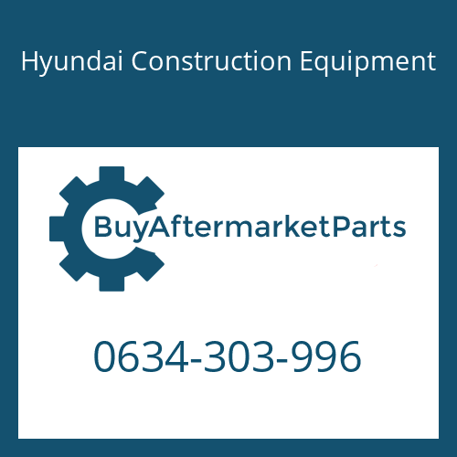 0634-303-996 Hyundai Construction Equipment O-Ring
