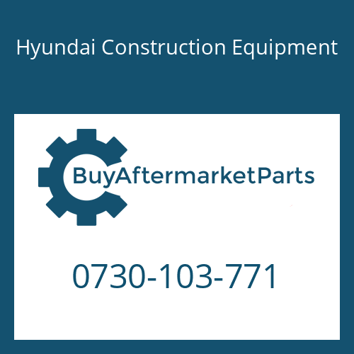 0730-103-771 Hyundai Construction Equipment Washer