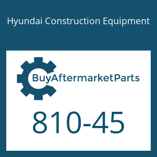 810-45 Hyundai Construction Equipment CAP-DUCT