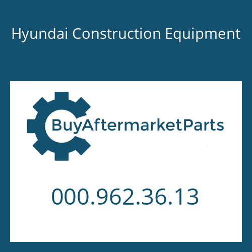 000.962.36.13 Hyundai Construction Equipment Ring