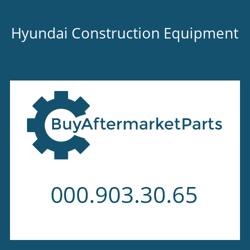 000.903.30.65 Hyundai Construction Equipment Plug-Screw