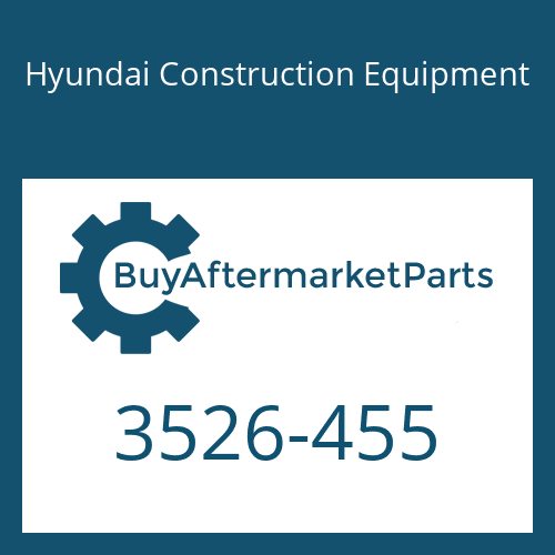 3526-455 Hyundai Construction Equipment PLATE-CAP