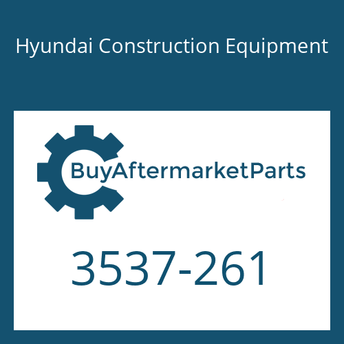 3537-261 Hyundai Construction Equipment Make Up Valve