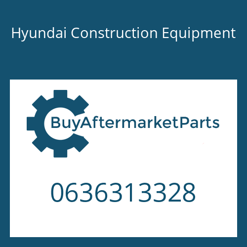 0636313328 Hyundai Construction Equipment O-Ring