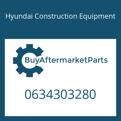 0634303280 Hyundai Construction Equipment O-Ring