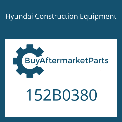 152B0380 Hyundai Construction Equipment Orifice