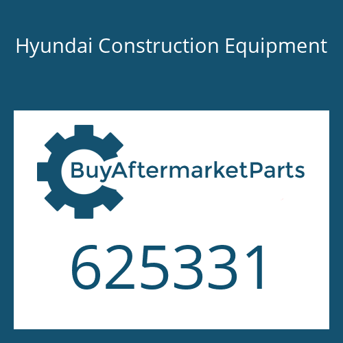 625331 Hyundai Construction Equipment Plate