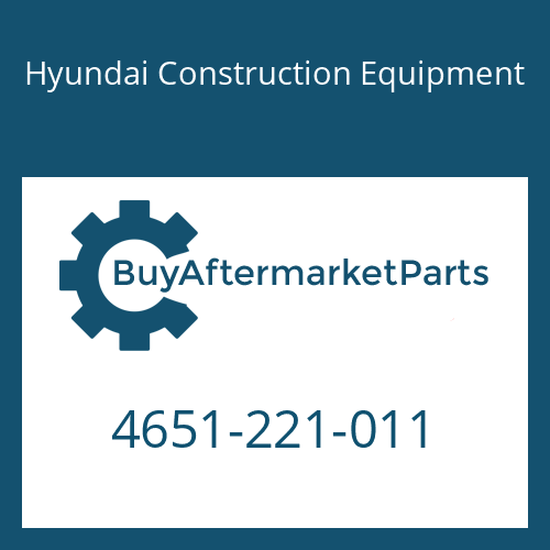 4651-221-011 Hyundai Construction Equipment PIPE-OIL