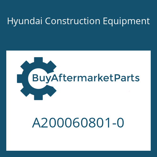 A200060801-0 Hyundai Construction Equipment CONDENSER ASSY