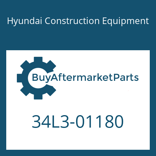 34L3-01180 Hyundai Construction Equipment PLATE