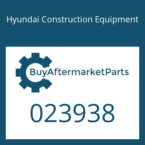 023938 Hyundai Construction Equipment Screw-Locking