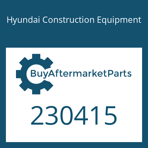 Hyundai Construction Equipment 230415 - Spring-Centering for Heavy Equipment