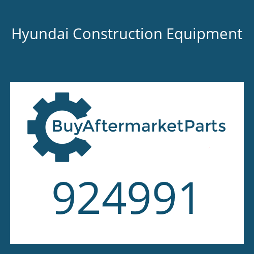 924991 Hyundai Construction Equipment HOUSING