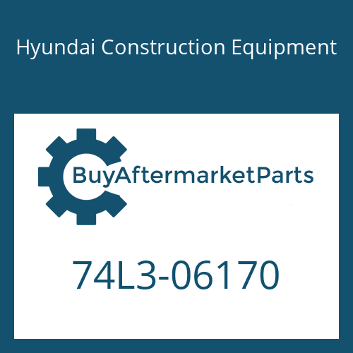 74L3-06170 Hyundai Construction Equipment PAD-RUBBER
