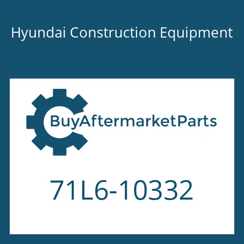 71L6-10332 Hyundai Construction Equipment PLATE ASSY-BOTTOM