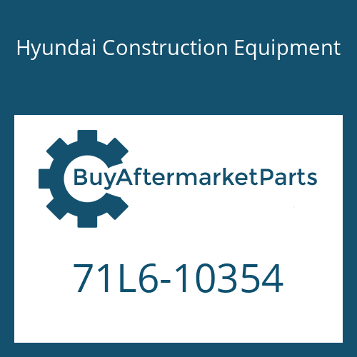 71L6-10354 Hyundai Construction Equipment PLATE-BOTTOM