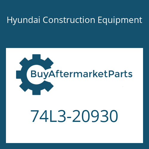 74L3-20930 Hyundai Construction Equipment SEAL-AIR