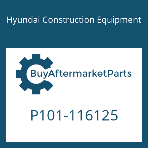 P101-116125 Hyundai Construction Equipment CONNECTOR-LONG