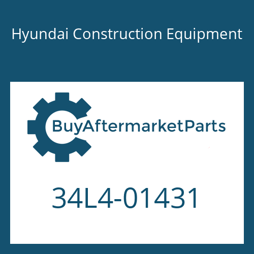34L4-01431 Hyundai Construction Equipment PLATE