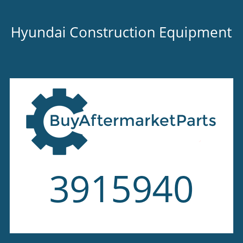 3915940 Hyundai Construction Equipment PLUG-THREAD