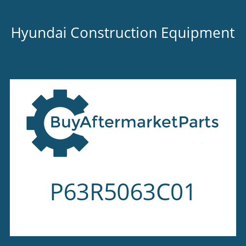 P63R5063C01 Hyundai Construction Equipment GEAR-DRIVE