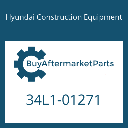 34L1-01271 Hyundai Construction Equipment PLATE