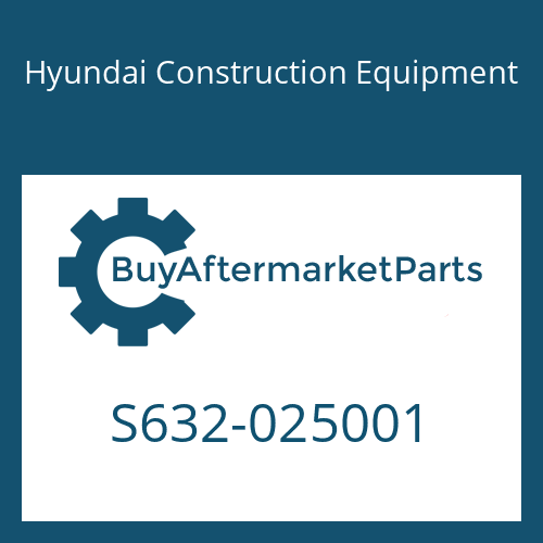 S632-025001 Hyundai Construction Equipment O-RING