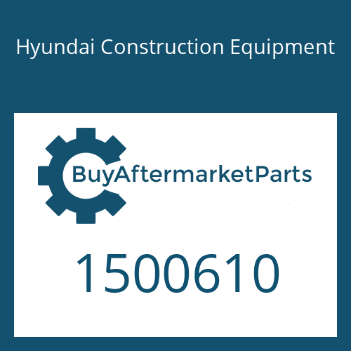 1500610 Hyundai Construction Equipment PLATE-DISTRIBUTOR