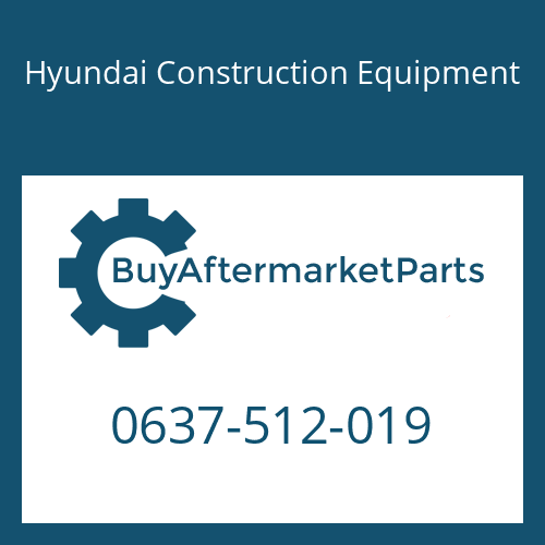 0637-512-019 Hyundai Construction Equipment Nut-Slotted