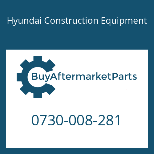 0730-008-281 Hyundai Construction Equipment Shim(5.1)