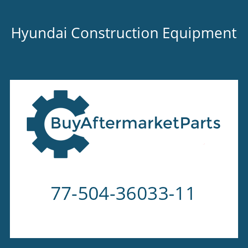 77-504-36033-11 Hyundai Construction Equipment Hose-High Pressure