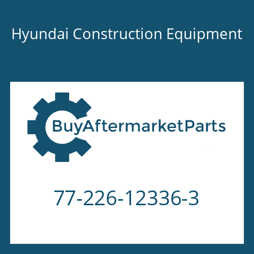 77-226-12336-3 Hyundai Construction Equipment Clamp
